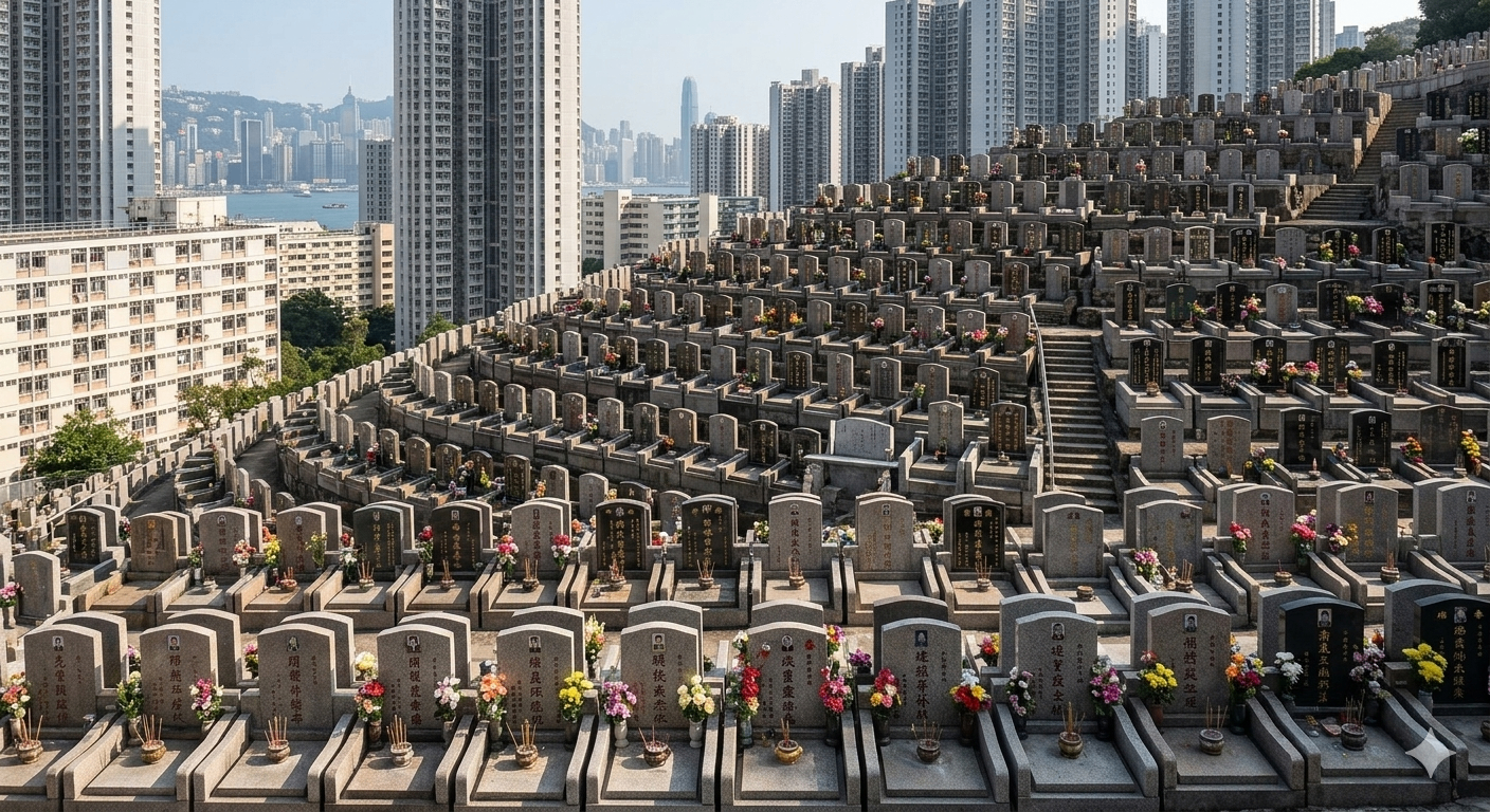 香港城市墓園景觀
